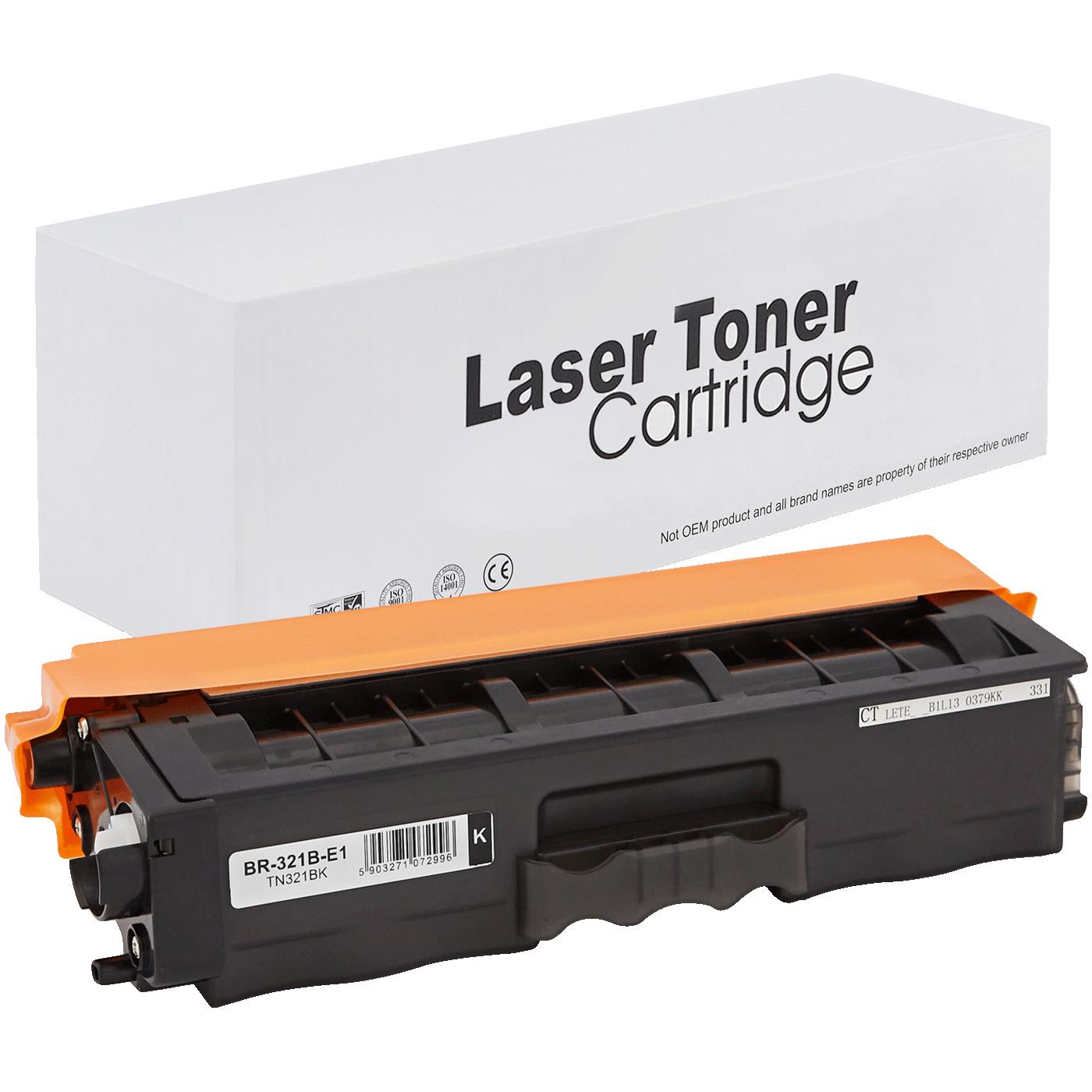 Brother TN321BK Toner für DCP-L8400CDN (DCP / HL / MFC) – Schwarz, 2500 Seiten, kompatibler Ersatz