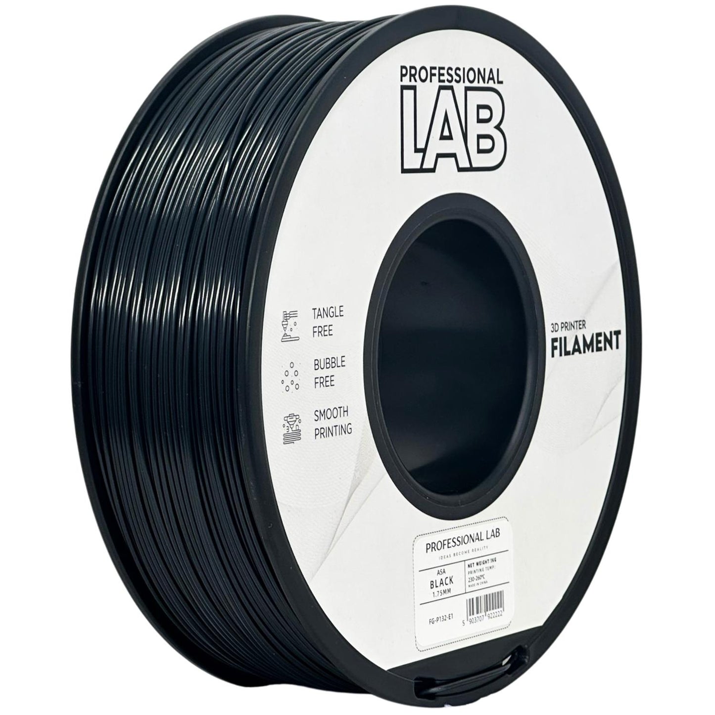 ASA Schwarz, 1.75mm, +/- 0.03mm - Prof. Lab Filament