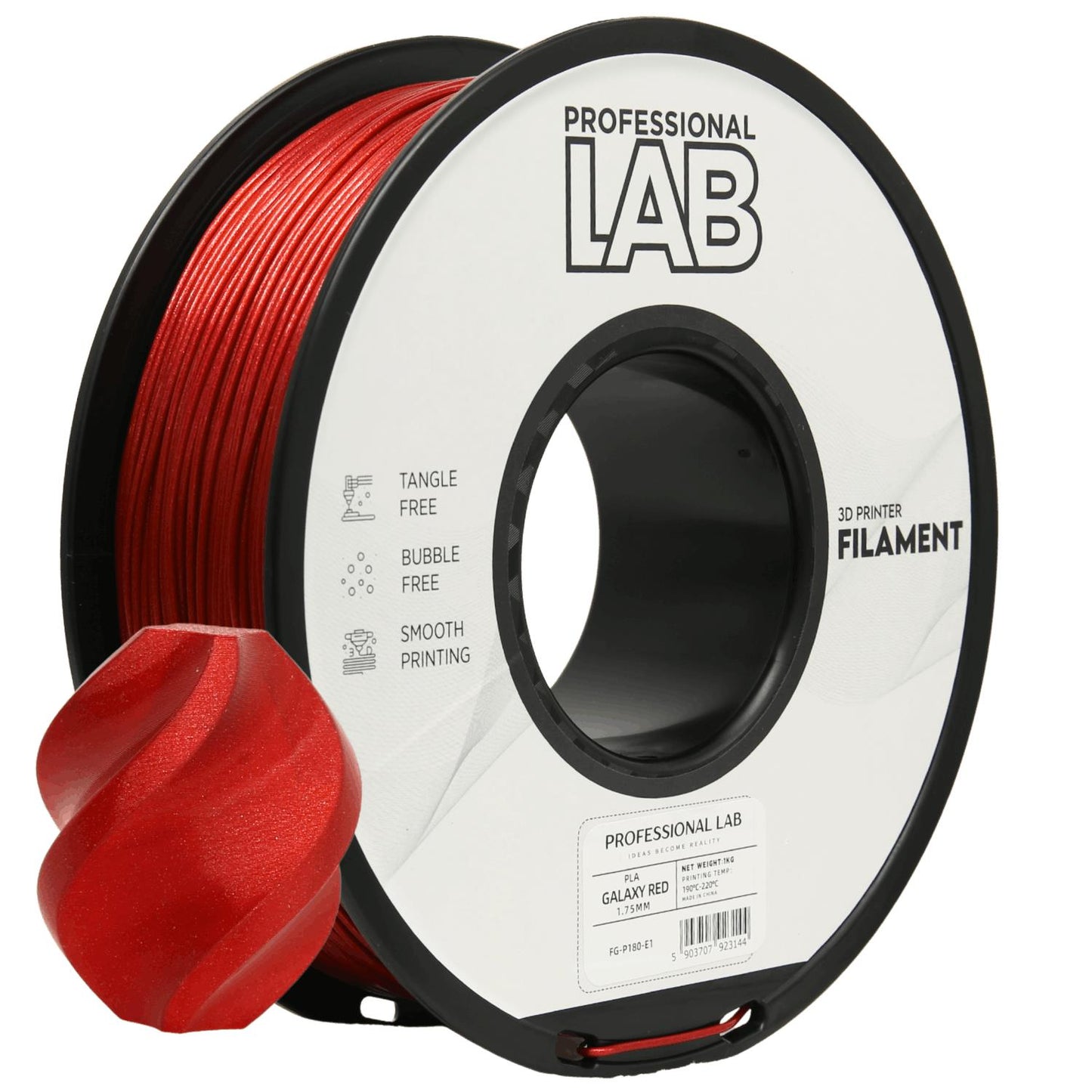 PLA Filament Galaxie-Rot 1.75mm – Prof. Lab