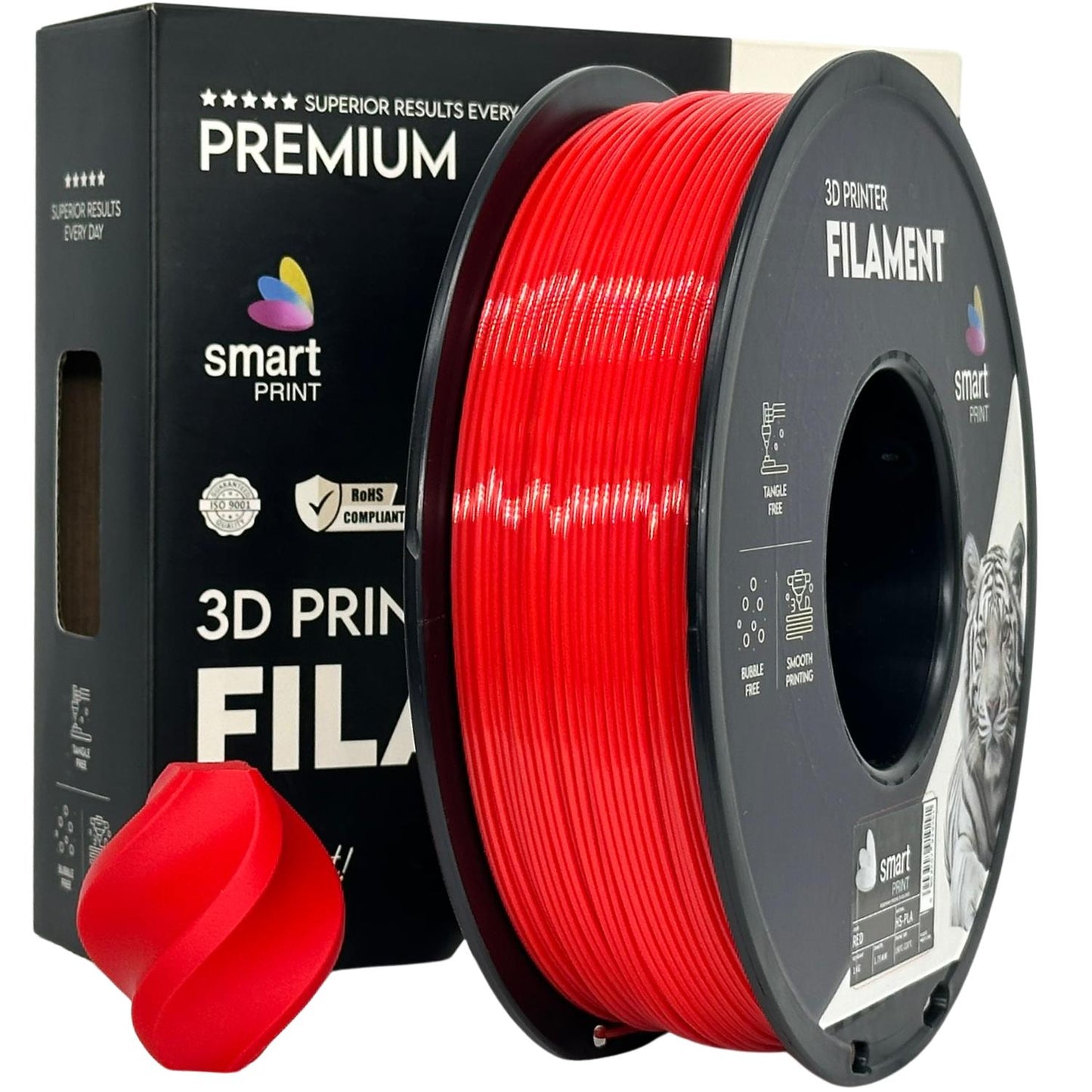 PLA High Speed Rot, 1.75mm, +/- 0.03mm - Smart Print Filament