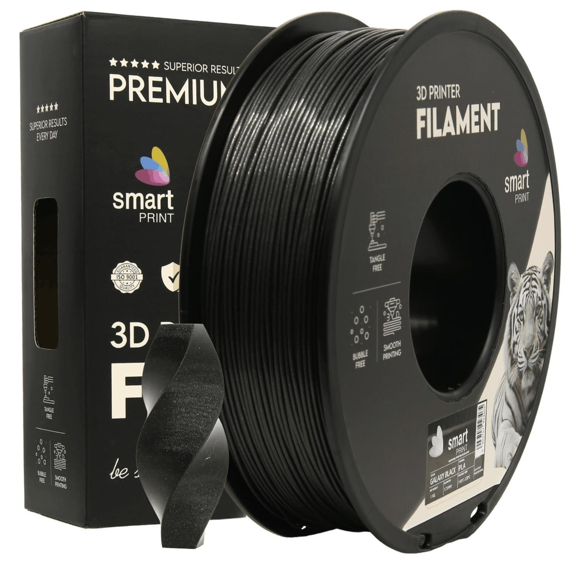PLA Filament Schwarz Glitzer 1.75mm – Smart Print