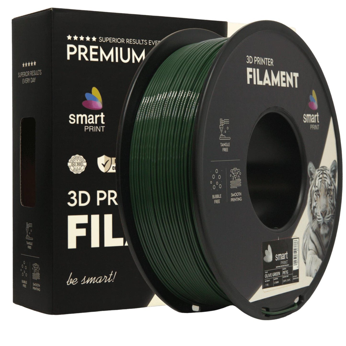 PETG Olivgrün 1.75mm – Smart Print Filament