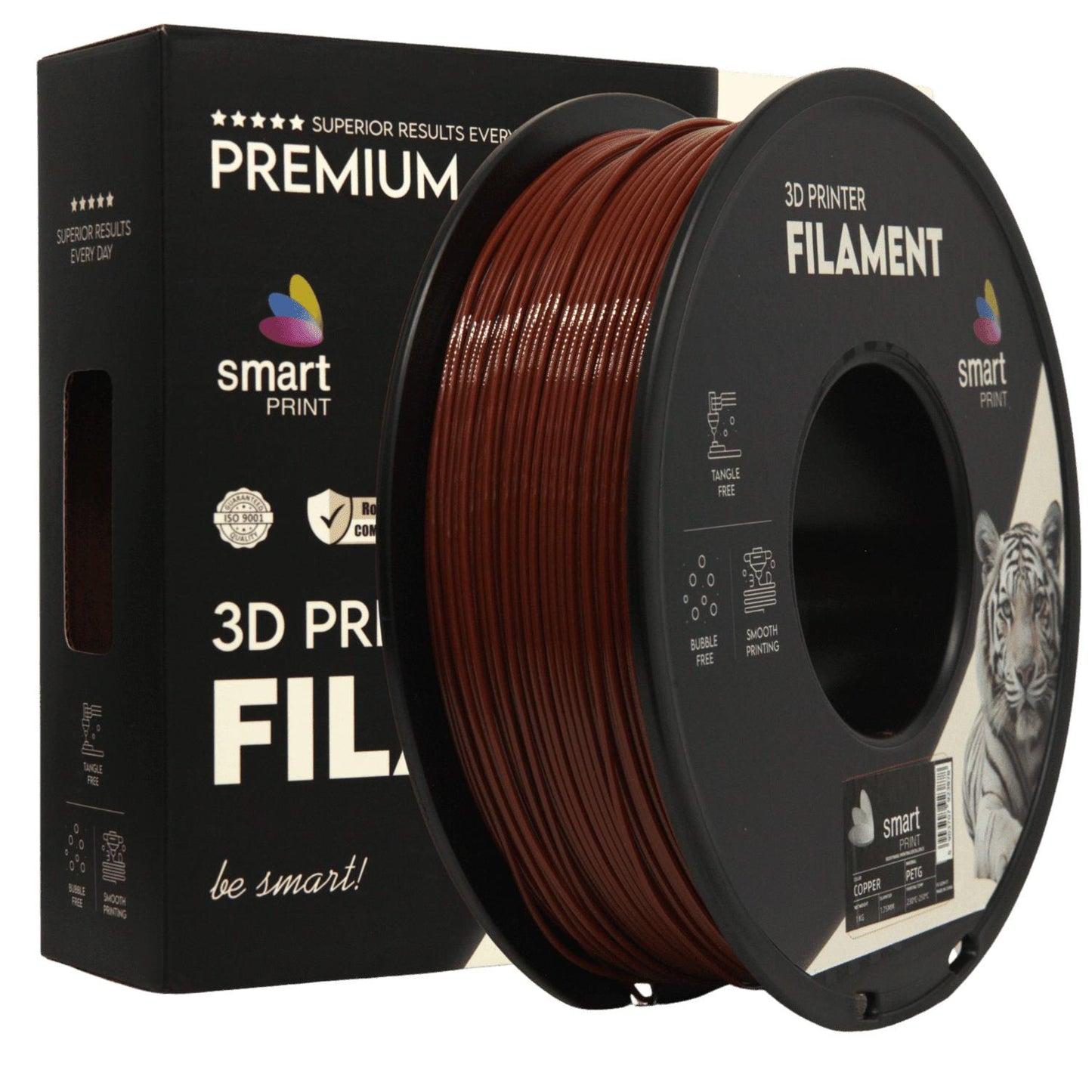 PETG Kupfer, 1.75mm, +/- 0.03mm - Smart Print Filament