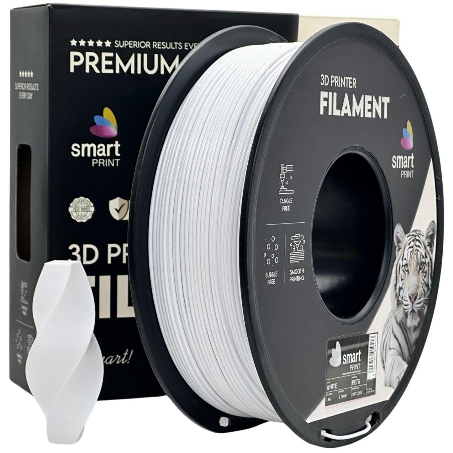 PETG Weiß, 1.75mm, +/- 0.03mm - Smart Print Filament