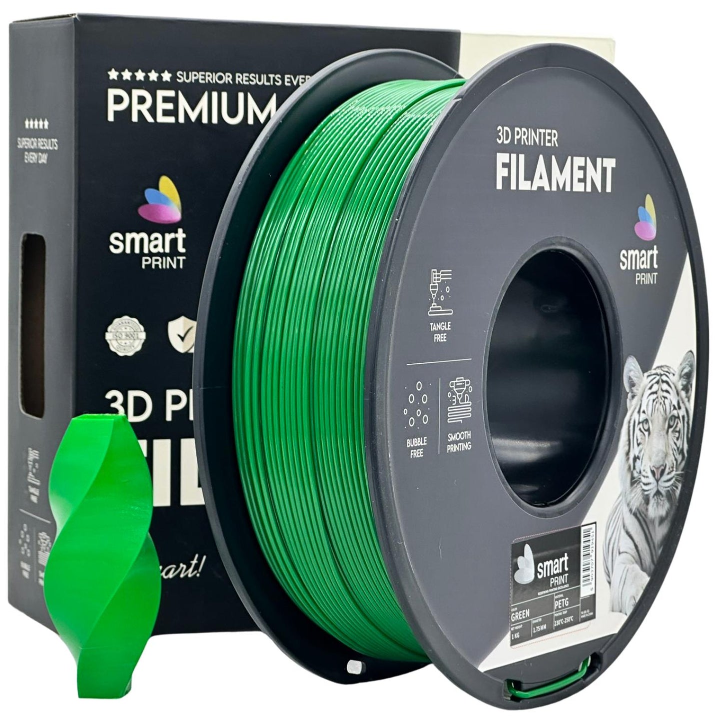 PETG Grün, 1.75mm, +/- 0.03mm - Smart Print Filament
