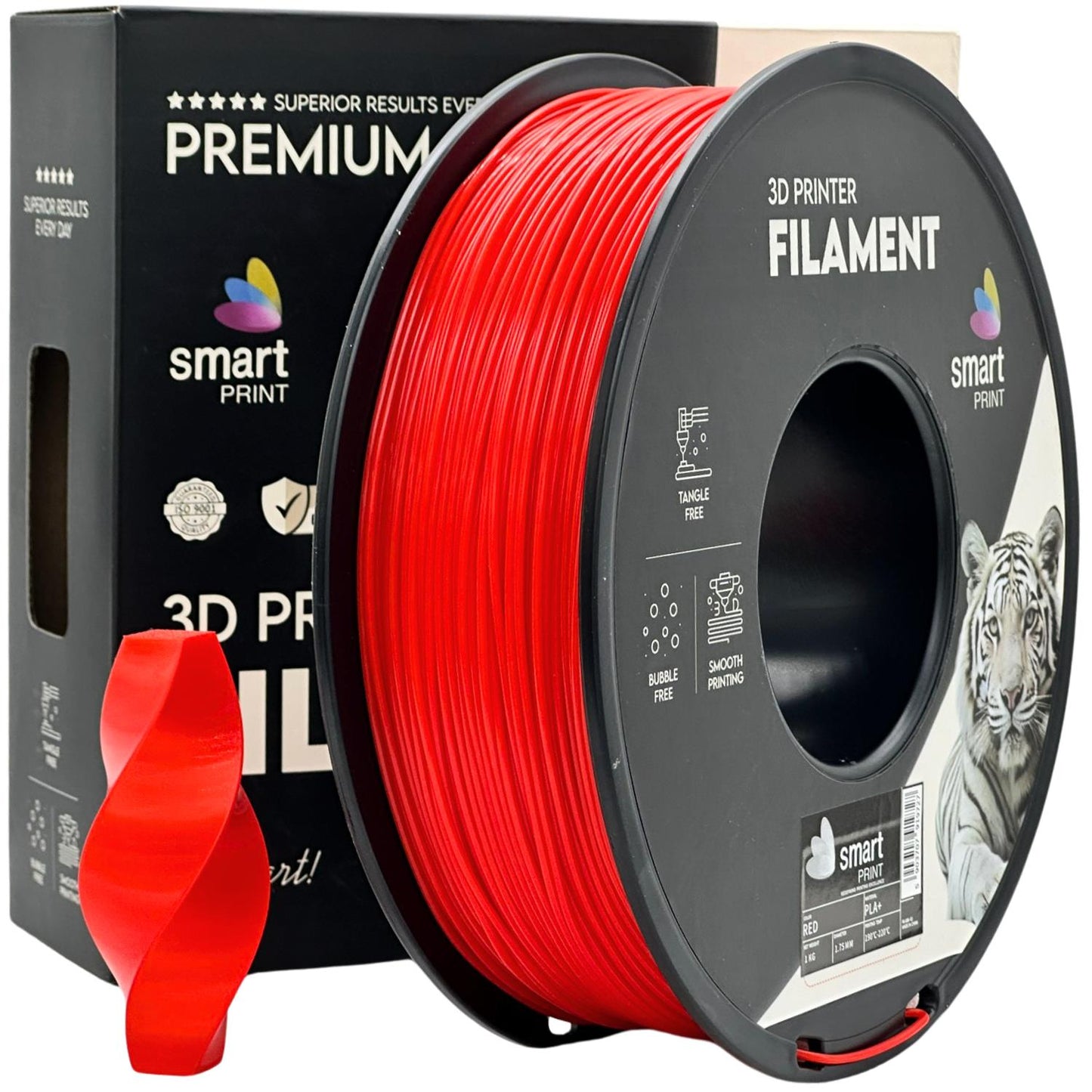 PLA+ Rot, 1.75mm, +/- 0.03mm - Smart Print Filament