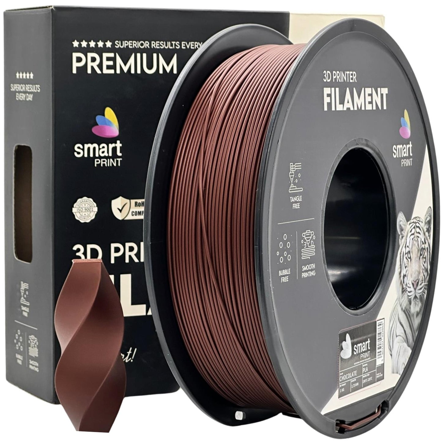 PLA Schokolade, 1.75mm, +/- 0.03mm - Smart Print Filament