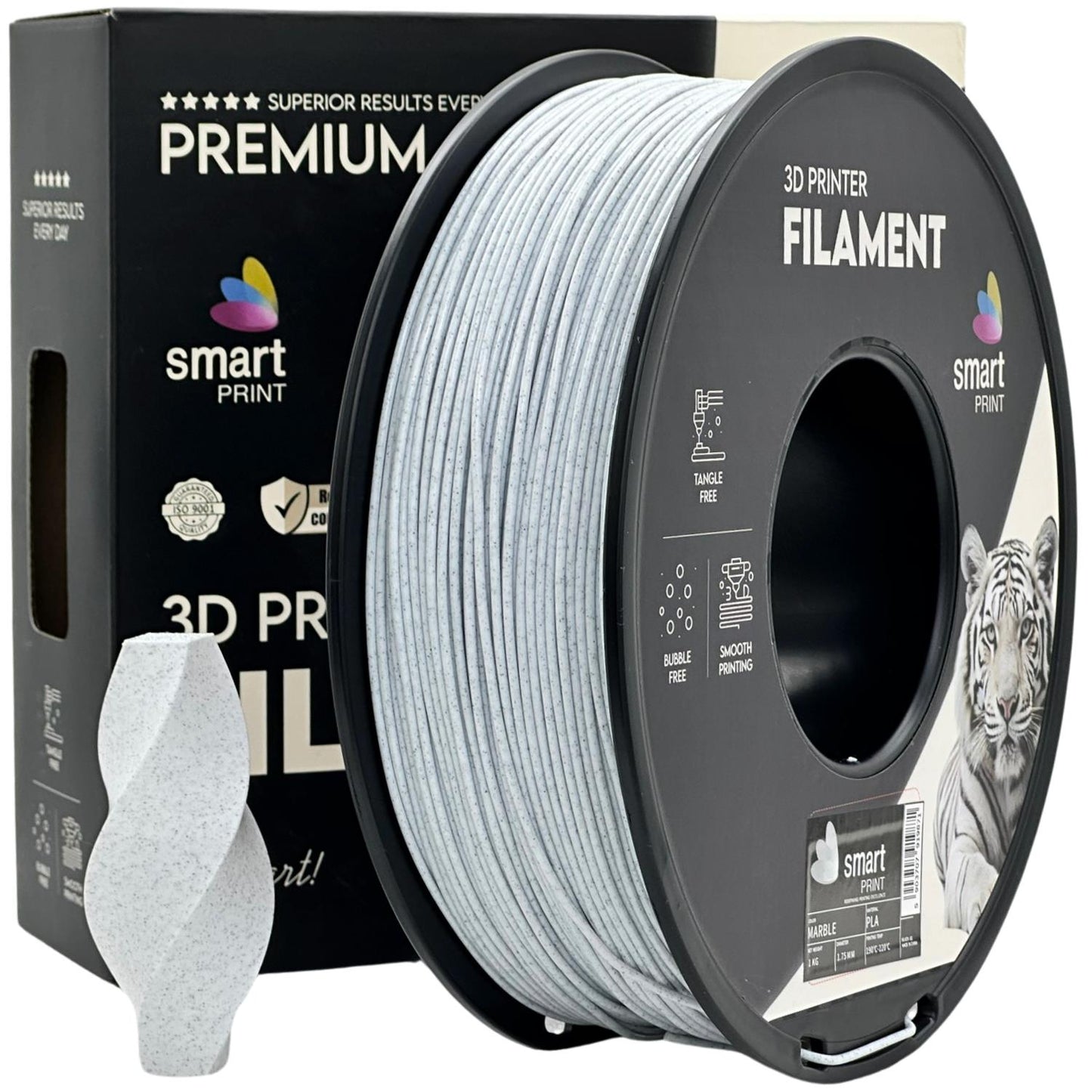 PLA Marble Marmor, 1.75mm, +/- 0.03mm - Smart Print Filament