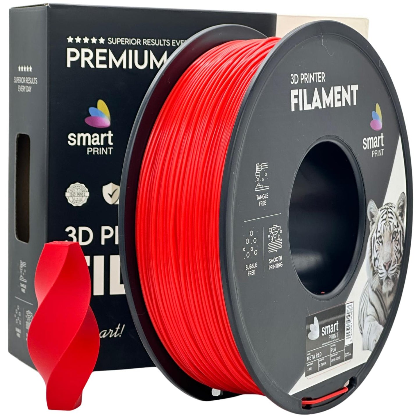 PLA meta Rot, 1.75mm, +/- 0.03mm - Smart Print Filament