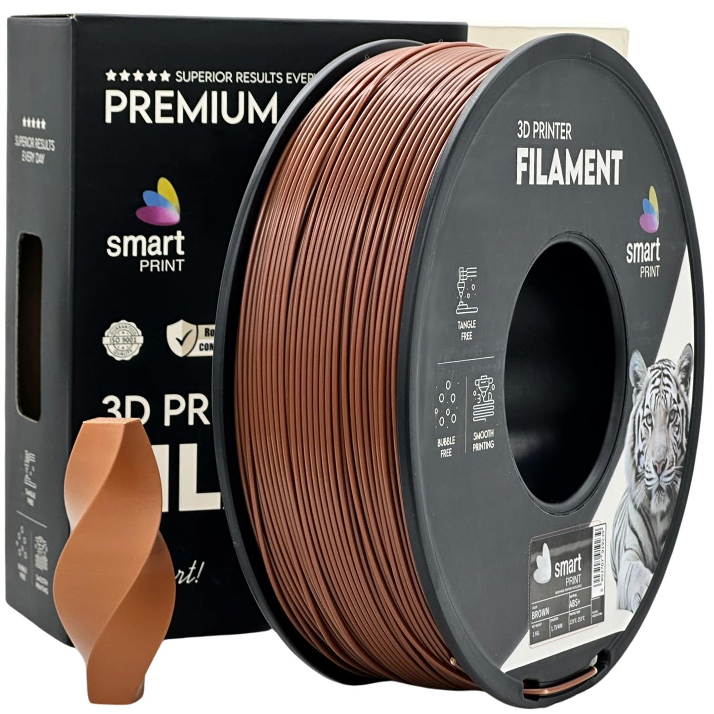 ABS+ Braun, 1.75mm, +/- 0.03mm - Smart Print Filament