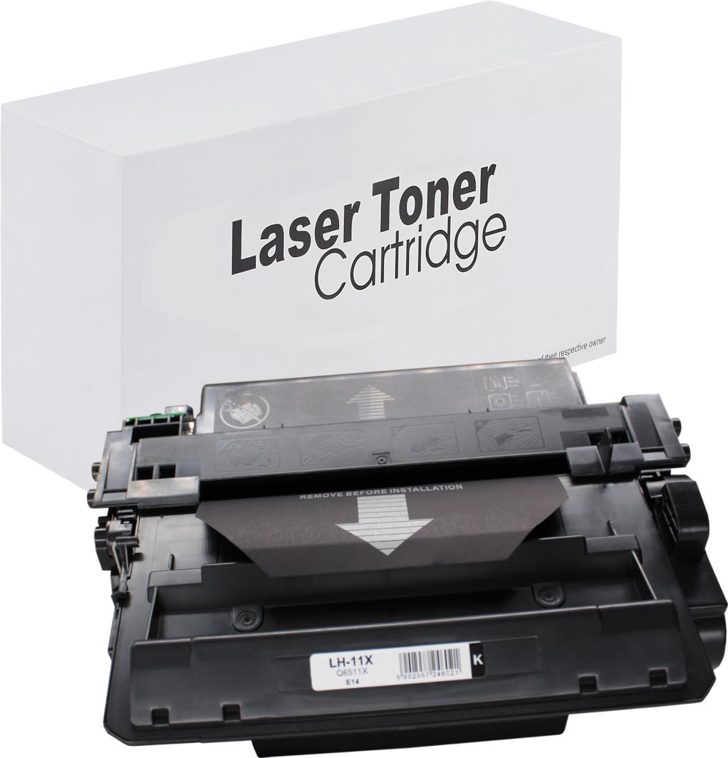 HP / Canon Q6511X Toner für LaserJet 2400 (LaserJet 2400 / i-SENSYS) – Schwarz, 12000 Seiten, kompatibler Ersatz