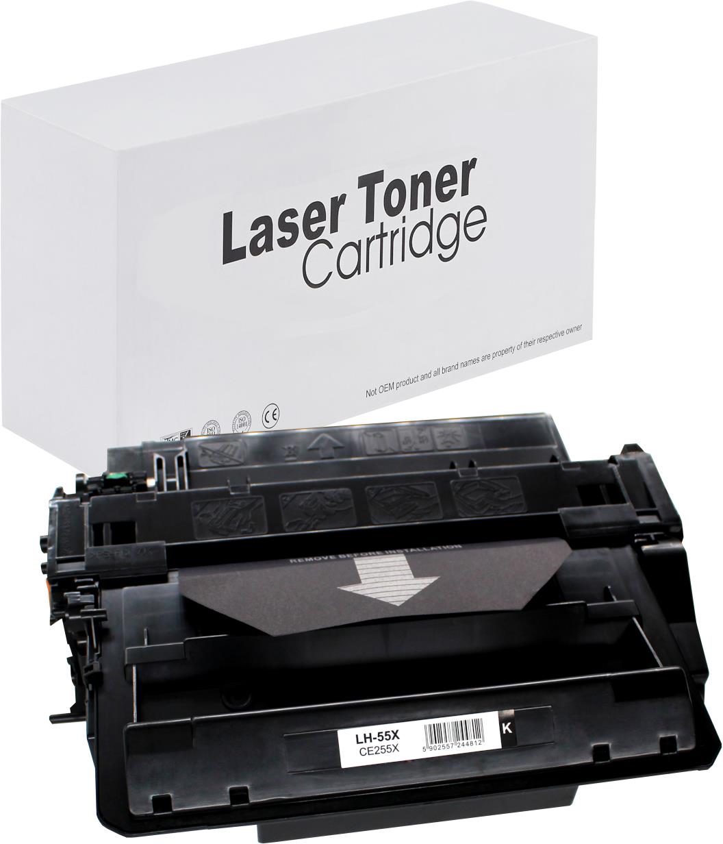 HP / Canon CE255X Toner für LaserJet Enterprise 500 MFP M525dn – Schwarz, 12500 Seiten, kompatibler Ersatz