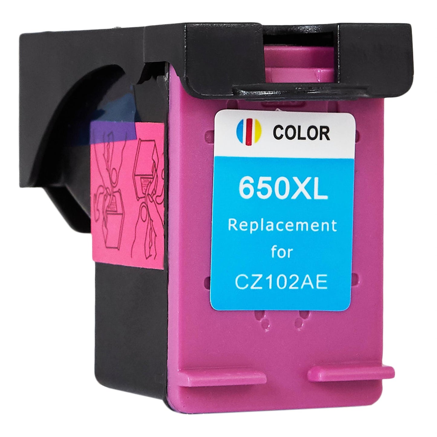 HP CZ102AE Tintenpatrone für DeskJet Ink Advantage 1015 – Multicolor, 18 ml, kompatibel