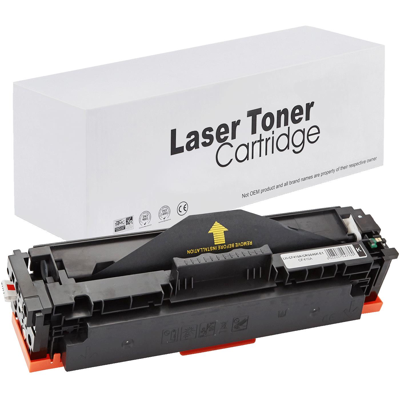 HP / Canon CF410A Toner für Color LaserJet Pro M450 (Color LaserJet Pro / i-SENSYS) – Schwarz, 2200 Seiten, kompatibler Ersatz
