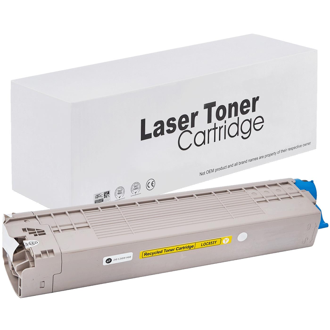 OKI 45862837 Toner für MC853 (C / MC) – Gelb, 7300 Seiten, kompatibler Ersatz