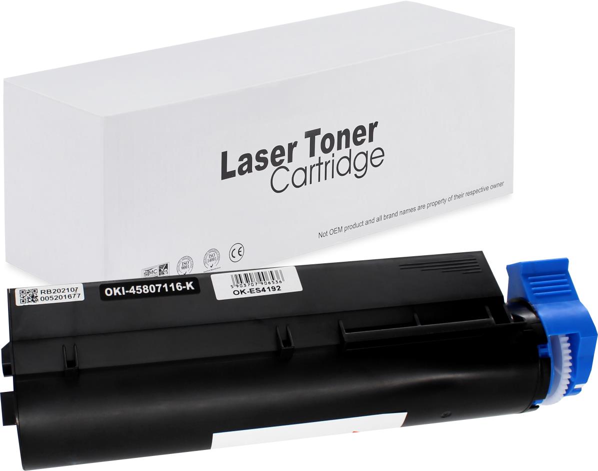 Oki 45807116 Toner für ES4132 – Schwarz, 12000 Seiten, kompatibler Ersatz