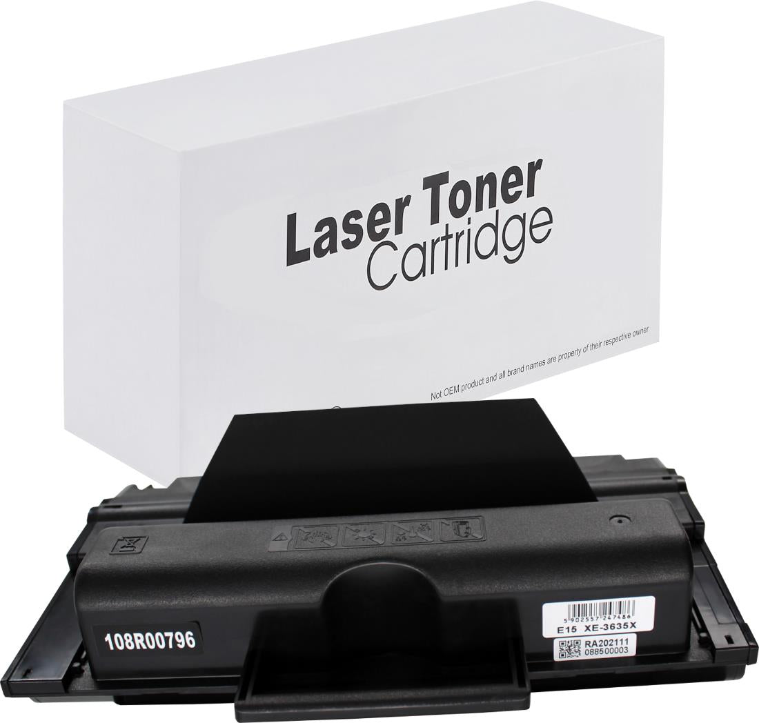 Xerox 108R00796 Toner für Phaser 3635MFP (Phaser 3600) – Schwarz, 10000 Seiten, kompatibler Ersatz