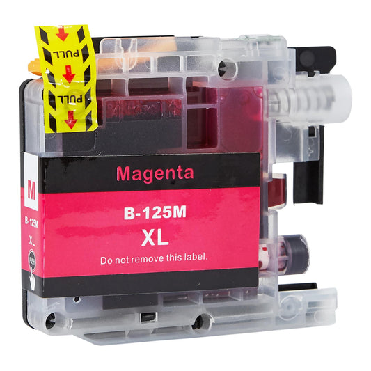 Brother LC125XLM Tintenpatrone für DCP-J132W (DCP / MFC) – Magenta, 15 ml, kompatibel