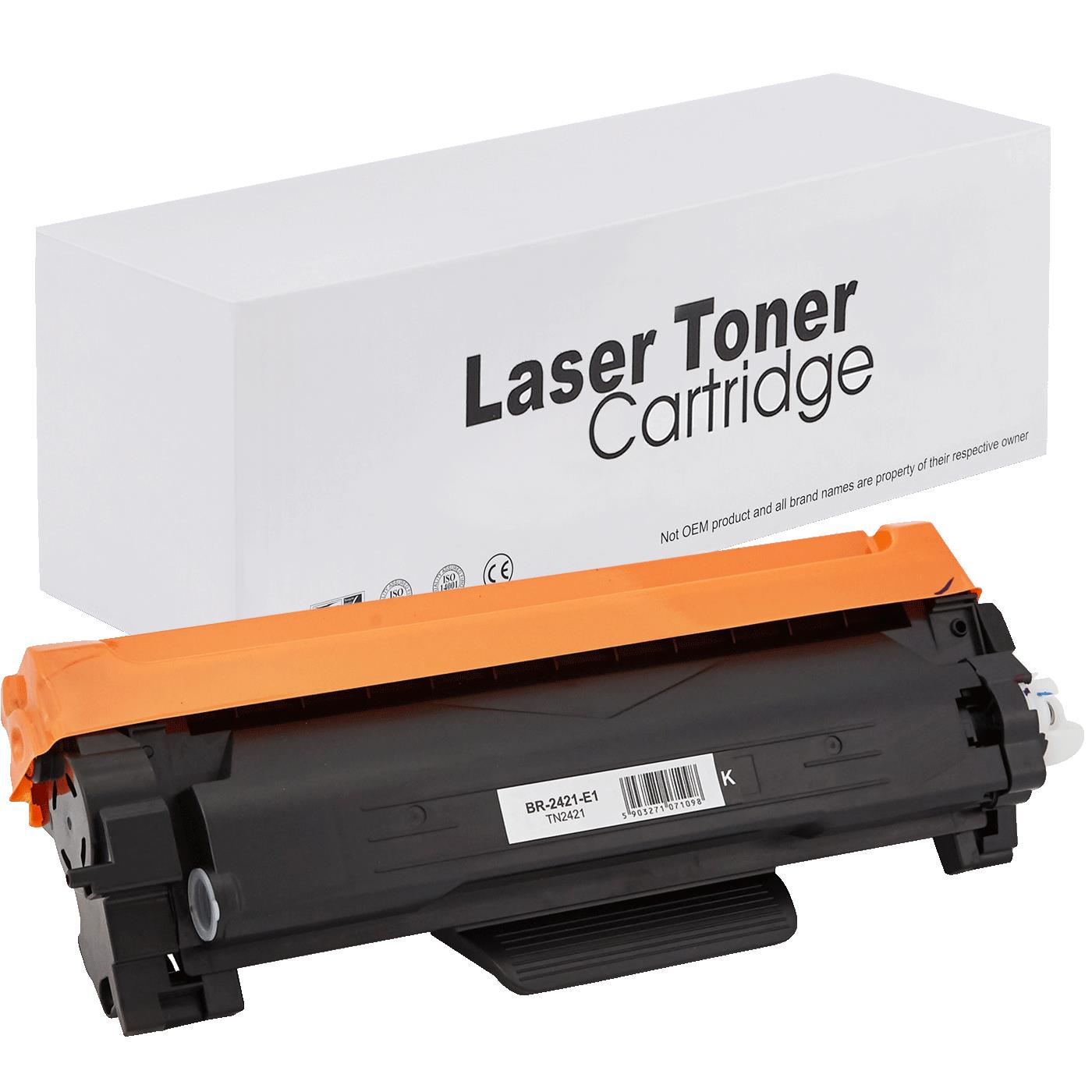 Brother TN2421 Toner für DCP-L2512D (HL / DCP / MFC) – Schwarz, 3000 Seiten, kompatibler Ersatz