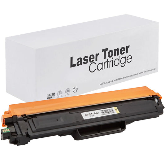 Brother TN243Y Toner für DCP-L3510CDW (HL / DCP / MFC) – Gelb, 1000 Seiten, kompatibler Ersatz