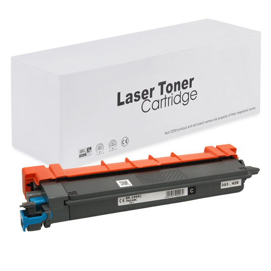 Brother TN249C Toner für HL-L8230CDW (HL / DCP / MFC) – Cyan, 4000 Seiten, kompatibler Ersatz