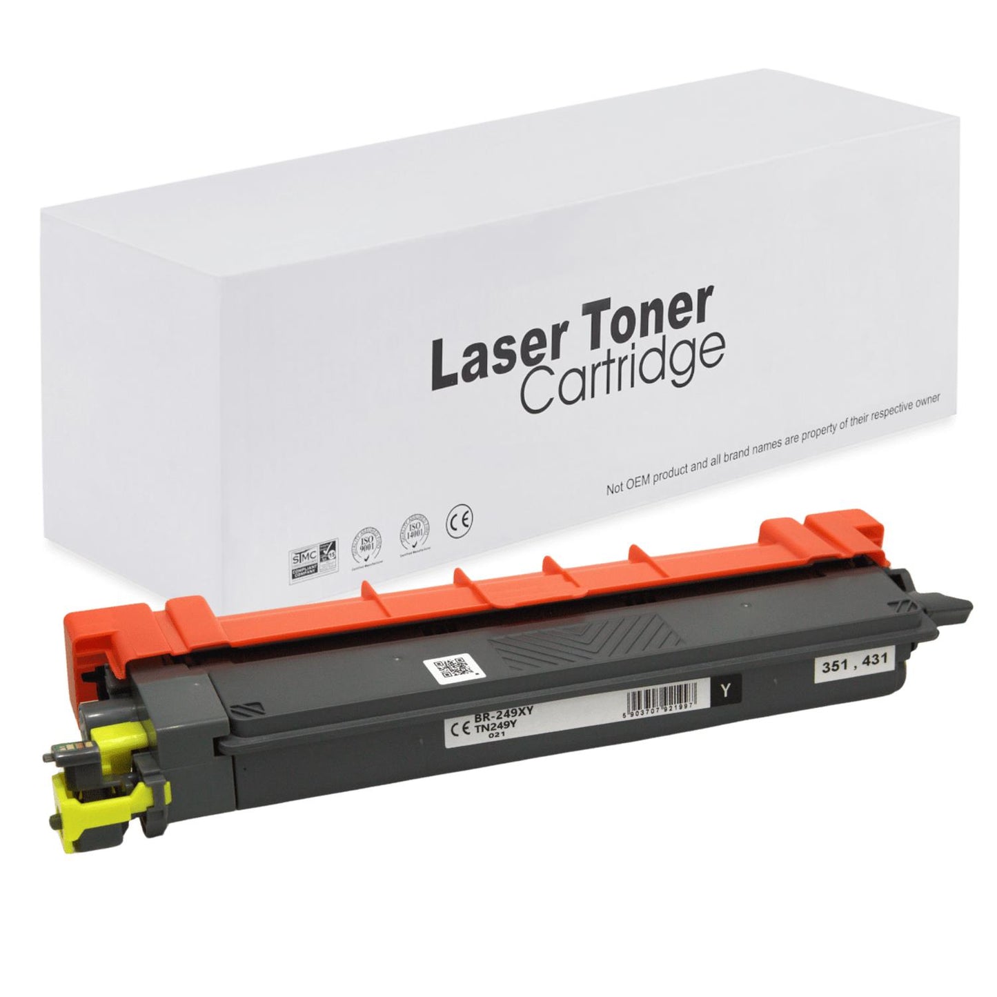 Brother TN249Y Toner für HL-L8230CDW (HL / DCP / MFC) – Gelb, 4000 Seiten, kompatibler Ersatz