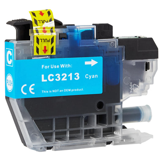 Brother LC3213C Tintenpatrone für DCP-J572DW (DCP / MFC) – Cyan, 7 ml, kompatibel
