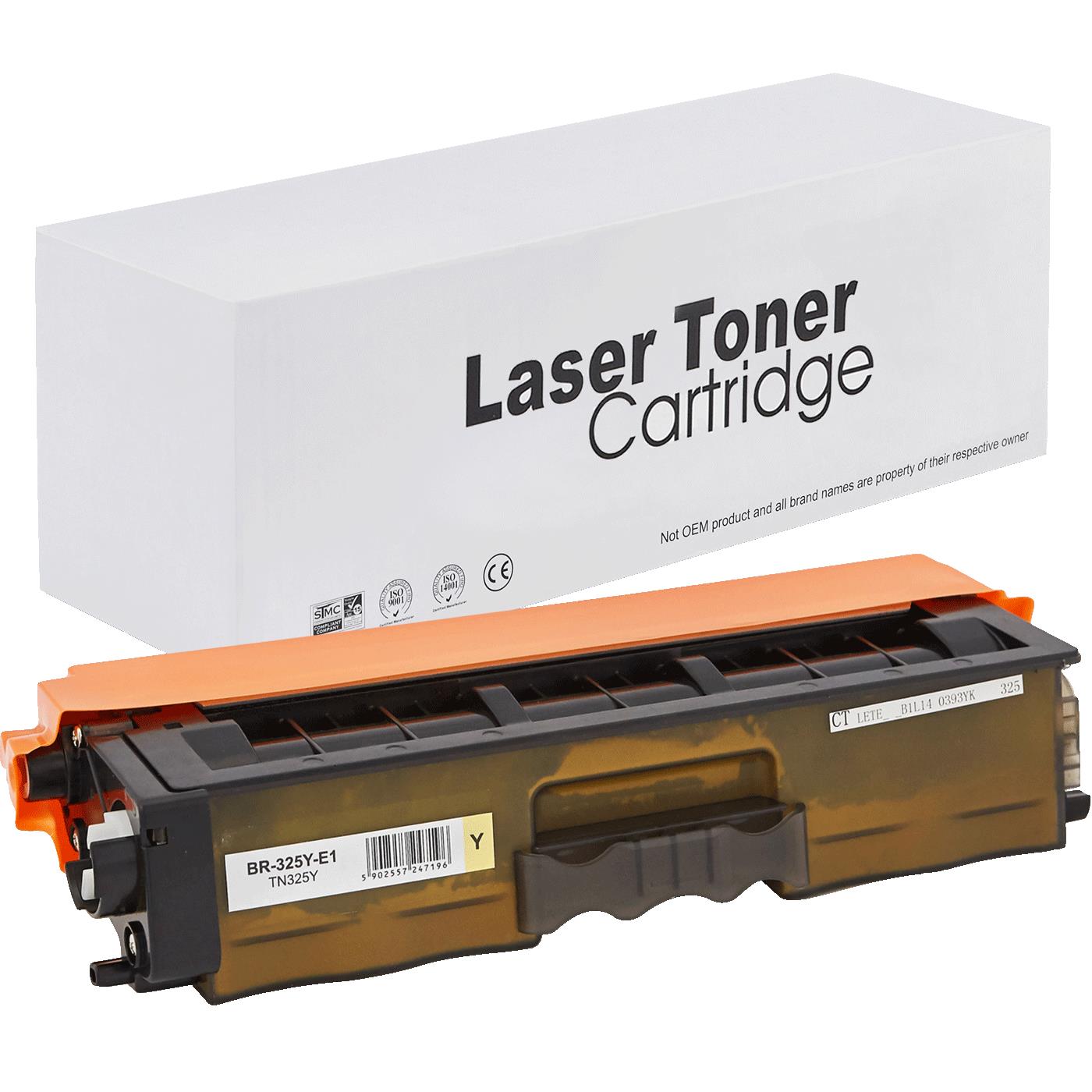 Brother TN325Y Toner für HL 4150CDN (HL / DCP / MFC) – Gelb, 3500 Seiten, kompatibler Ersatz