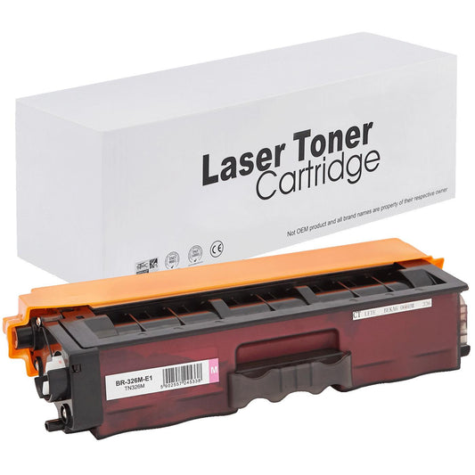 Brother TN326M Toner für DCP-L8400CDN (HL / DCP / MFC) – Magenta, 3500 Seiten, kompatibler Ersatz