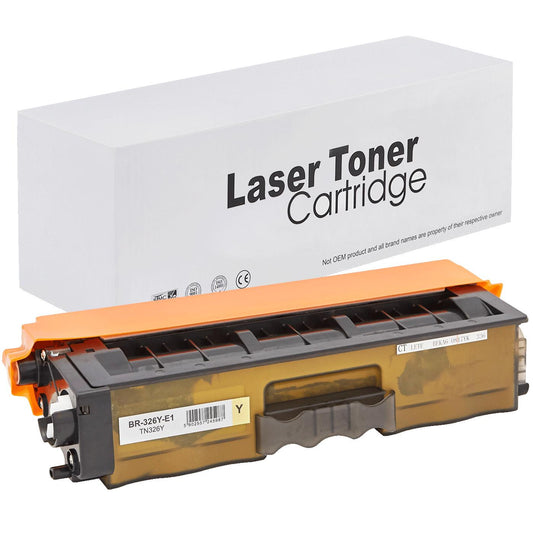 Brother TN326Y Toner für DCP-L8400CDN (DCP / HL / MFC) – Gelb, 3500 Seiten, kompatibler Ersatz