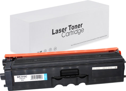Brother TN910C Toner für MFC-L9570CDW (HL / DCP / MFC) – Cyan, 9000 Seiten, kompatibler Ersatz