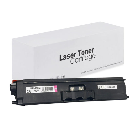 Brother TN910M Toner für MFC-L9570CDW (HL / DCP / MFC) – Magenta, 9000 Seiten, kompatibler Ersatz