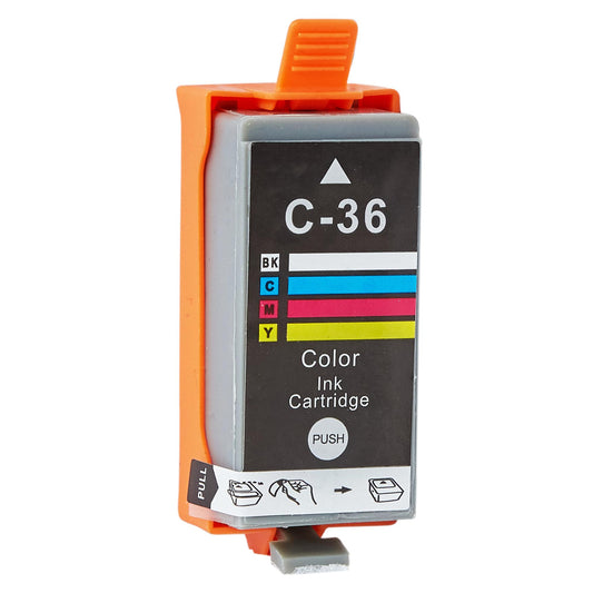 Canon CLI-36 Tintenpatrone für Pixma IP 100 – Multicolor, 12.5 ml, kompatibel