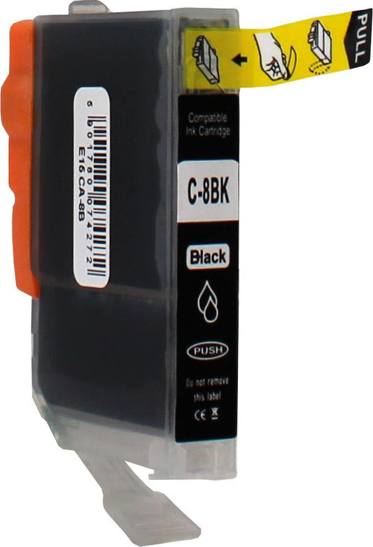 Canon CLI-8BK Tintenpatrone für Pixma IP3300 – Schwarz, 14 ml, kompatibel
