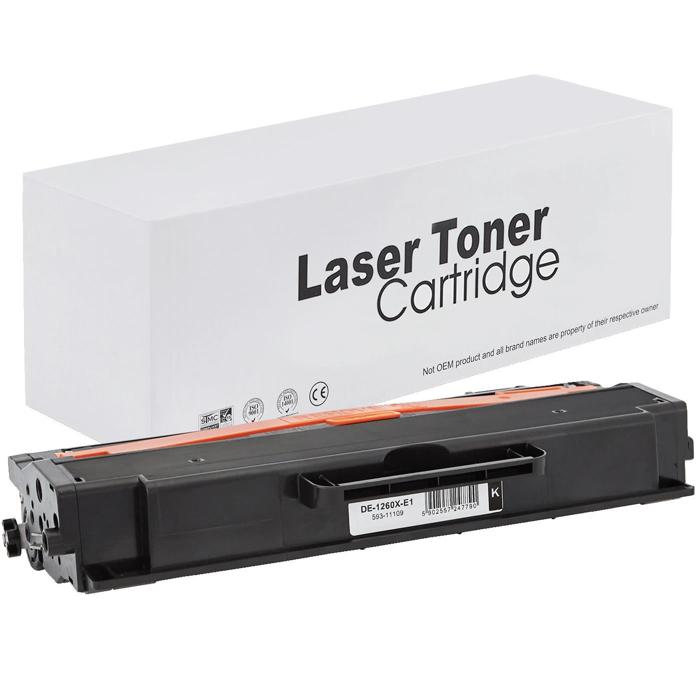 Dell 593-11109 Toner für B 1200 SERIES – Schwarz, 2500 Seiten, kompatibler Ersatz