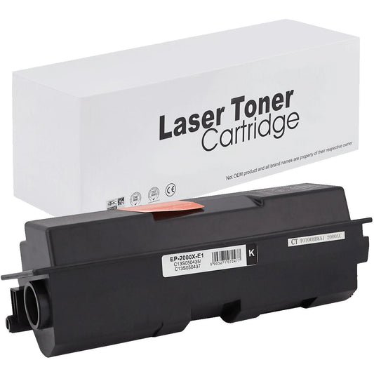 Epson C13S050435 Toner für Aculaser M 2000 (AcuLaser M2000) – Schwarz, 8000 Seiten, kompatibler Ersatz