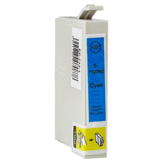 Epson C13T07124011 / T0712 Tintenpatrone für Stylus D78 – Cyan, 12 ml, kompatibel