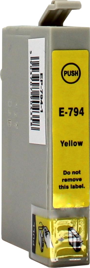 Epson C13T07944010 Tintenpatrone für Stylus Photo 1400 – Gelb, 18 ml, kompatibel