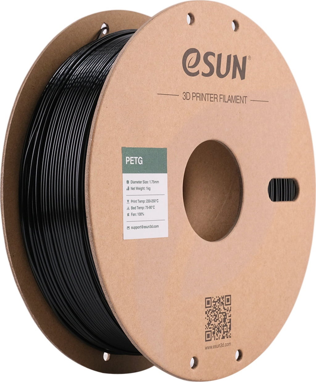 eSUN PETG Schwarz – Filament, 1 kg