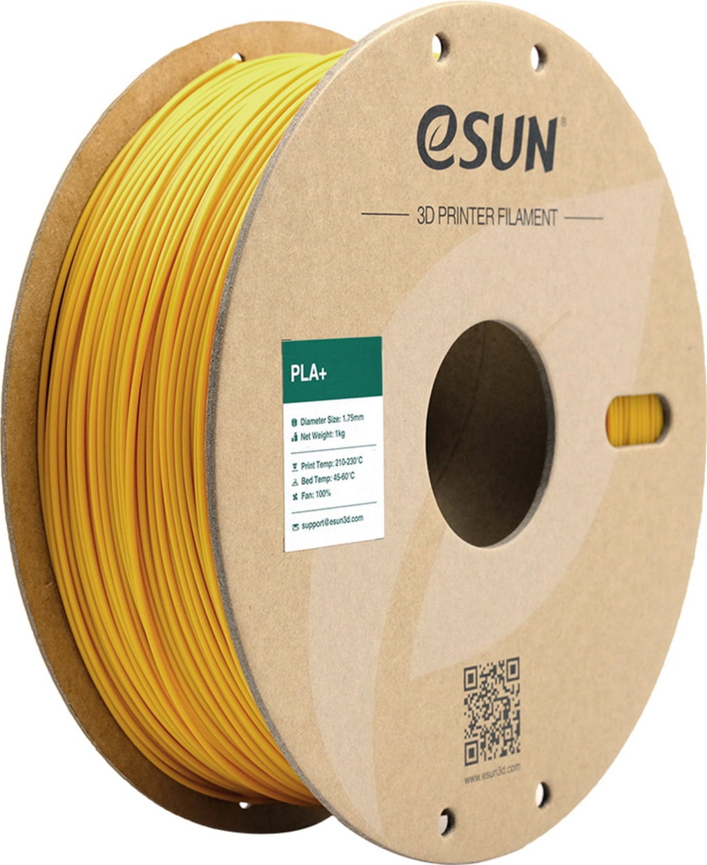 eSUN PLA+ Gelb – Filament, 1 kg