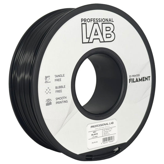 ABS+ Schwarz, 1.75mm, +/- 0.03mm - Prof. Lab Filament