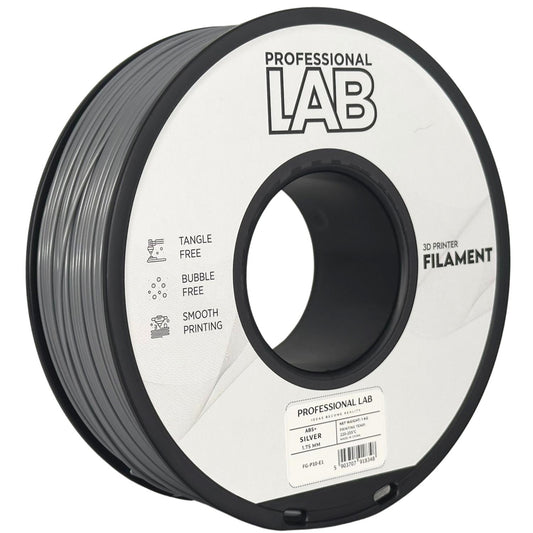 ABS+ Silber, 1.75mm, +/- 0.03mm - Prof. Lab Filament
