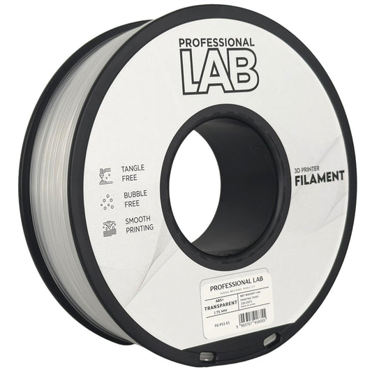 ABS+ Transparent, 1.75mm, +/- 0.03mm - Prof. Lab Filament