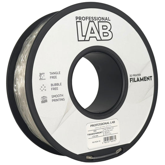 TPU Transparent, 1.75mm, +/- 0.03mm - Prof. Lab Filament