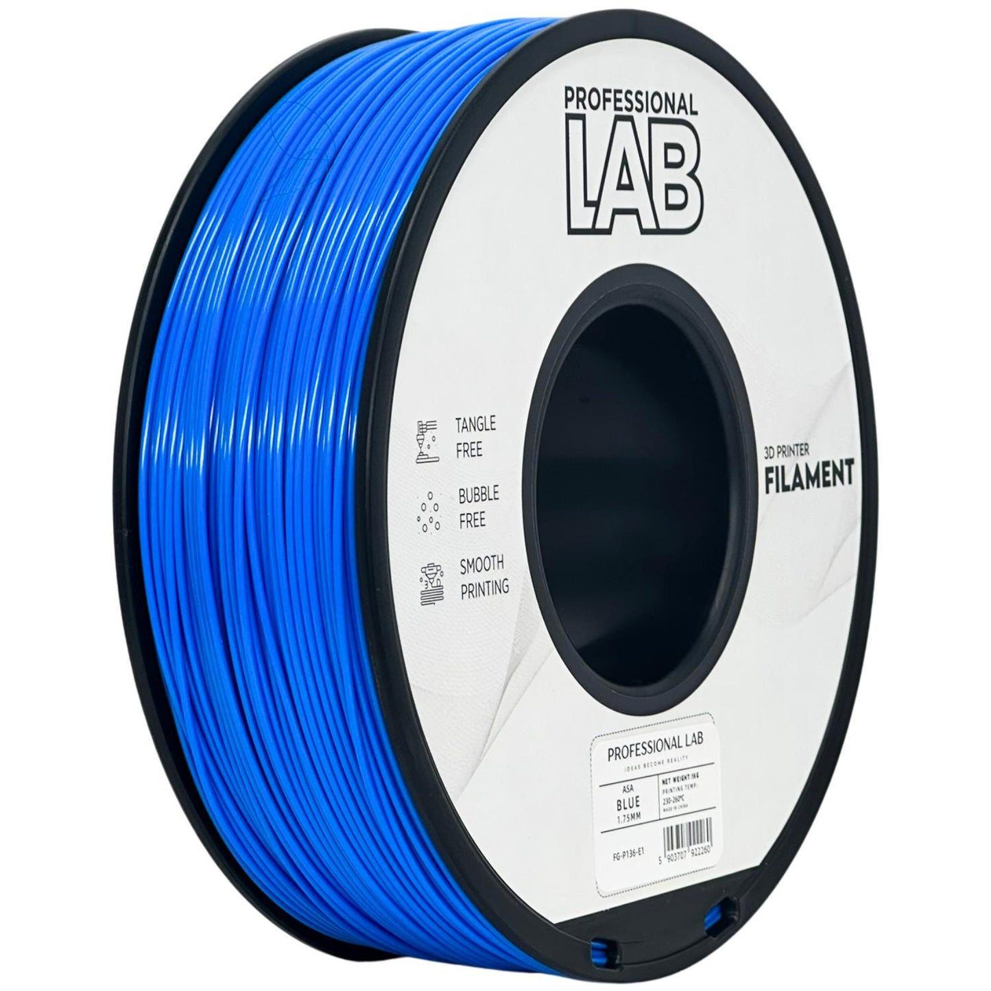 ASA Blau, 1.75mm, +/- 0.03mm - Prof. Lab Filament
