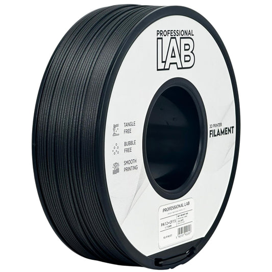 PA12 + CF15 Schwarz, 1.75mm, +/- 0.03mm - Prof. Lab Filament