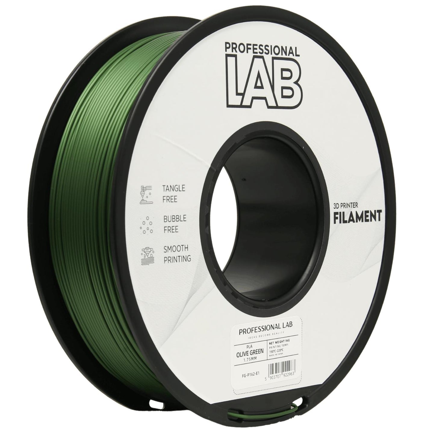 PLA Filament Olivgrün 1.75mm – Prof. Lab