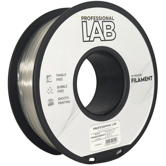 PLA High Speed transparent, 1.75mm, +/- 0.03mm - Prof. Lab Filament