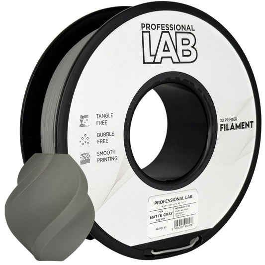 PLA Matte Matt Grau, 1.75mm, +/- 0.03mm - Prof. Lab Filament