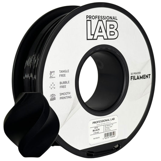 PETG Schwarz, 1.75mm, +/- 0.03mm - Prof. Lab Filament